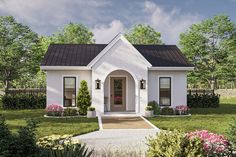 1 Beds, 1 Baths, 1 Stories, 0 Car Garage, 602 Sq Ft, Cottage House Plan. 600 Sq Ft House Plans, 600 Sq Ft House, 1 Bedroom House Plans, 1 Bedroom House, Backyard Cottage, Cottage House Plan, Small Tiny House