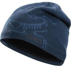 evo.com | Arc'teryx Beanies > Breathable Six Dart Construction Fleece Lined 50% Merino Wool / 50% Acrylic Blend One-size-fits-all | Arc'teryx Bird Head Toque Beanie Hat 2022 in Blue | Acrylic/Wool Arcteryx Beanie, Most Expensive Shoes, Bird Head, Streetwear Inspiration, Expensive Shoes, Bird Logos, Mens Casual Dress Outfits, Fibres Textiles, Mens Casual Dress