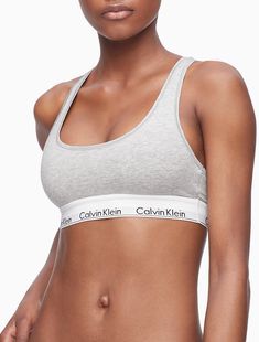 Modern Cotton Unlined Bralette | Calvin Klein Calvin Klein Bralette, Cotton Bralette, Padded Bralette, Womens Bras, Sporty Look, Brown Fashion, Star Fashion, Bralette, Chic Style