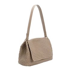 With impeccable craftsmanship, the Natalia is a sustainable and practical choice for any fashion-forward individual. This shoulder bag is woven by hand and requires skilled artisans who practice techniques typically used in fine leather goods. * Recycled Vegan Leather * 16"W x 9"H x 4.5"D * Strap Length: 11.5" * Strap Drop: 26" * Magnetic Snap Closure * Gold-Tone Hardware * Interior Slip Pocket * OEKOT-TEX Certified Lining * Fits up to a standard-size tablet Everyday Intrecciato Weave Straw Crossbody Bag, Rectangular Shoulder Bag With Intrecciato Weave For On-the-go, Rectangular Intrecciato Weave Shoulder Bag For On-the-go, Intrecciato Weave Rectangular Shoulder Bag For On-the-go, Natural Rectangular Bag With Intrecciato Weave, Rectangular Natural Bags With Intrecciato Weave, Natural Rectangular Bags With Intrecciato Weave, Everyday Handheld Shoulder Bag With Intrecciato Weave, Everyday Rectangular Intrecciato Shoulder Bag