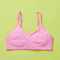 BACK AND BETTER THAN EVER! Our Tulip Bra is updated with softer and slightly thicker fabric. We added gentle ruching to allow room and support for development and growing girls. The Tulip bra is a fantastic option for all girls in search of an everyday, blissfully soft and comfortable addition to their top drawers. Like any seamless bra we make, they're created to be so comfortable you'll forget you have it on - it's like wearing air!The Tulip Braisour original Basics Collection Bra. This means First Bra, Seamless Bra, Top Drawer, Tulips, For Girls, Everyday Wear, Drawers, Bra, High Quality