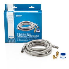 an image of a waterline kit with hoses and fittings in the package