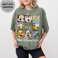 Retro Walt Disney World Shirt, Vintage Disneyworld Shirt, Mickey And Friends Shirt, Magic Kingdom Shirt, Disney Trip 2024 Shirt by CuteifyGifts on Etsy