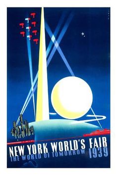 an advertisement for the new york world's fair