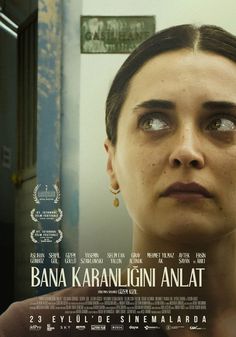 a movie poster for the film bana karni ngi anlat, featuring a woman looking at her reflection