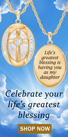 Tell her how you feel with a pendant that celebrates the faith you share and the love you feel. Perfect for any occasion!