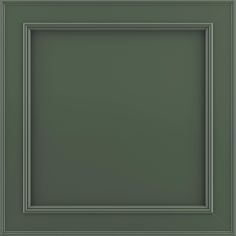 an empty green square frame on a white background