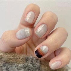 Almond Acrylic Nails Designs, Feet Nail Design, Minimal Nails Art, Minimal Nails, Dream Nails, Fancy Nails, Chic Nails, Short Acrylic Nails