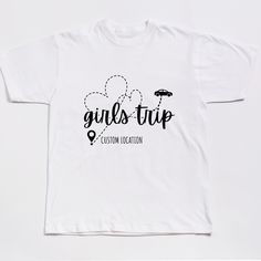 Custom Matching Graphic Girls Trip 2024 Unisex T-Shirt, Girls Road Trip Tee, Best Friend Gift, Friends Travel Shirt, Friends Vacation Shirt Product details: - 100% pre-shrunk cotton  - Double-stitched seams at shoulder, sleeve, collar and waist Care Instruction: - Wash inside out.  - Machine wash cold with like colors.  - Gentle cycle.  - Only non-chlorine bleach when needed. - Tumble dry low.  - Cool iron if needed. Girls Road Trip, Girls Roadtrip, Friends Vacation, Friend Vacation, Custom Matches, Travel Tees, Travel Shirt, Friends Travel, Best Friend Gift