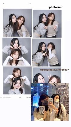 Korean Photobooth Poses, Photobooth Ideas Pose, Photobooth Poses Friends, Photo Booth Poses Couple, Photobooth Pose, Photobox Ideas, Photo Booth Poses