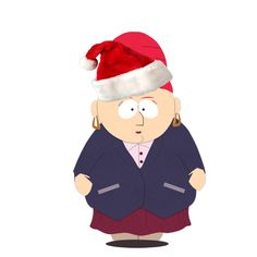 a cartoon character wearing a santa hat and holding his hand on his hip while standing in front of a white background