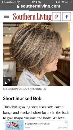 Golden Brown Highlights, Caramel Balayage Highlights, Short Stacked Bobs, Chestnut Brown Hair, Stacked Bobs, Medium Brown Hair, Caramel Balayage, Brown Hair With Blonde Highlights, Side Swept Bangs