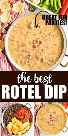 the best rota dip recipe is in this collage