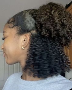 4b Curly Hairstyles Short, 3b Curly Hairstyles Short, Beautiful Black Hair, Cute Curly Hairstyles, Curly Hair Styles Easy, Pretty Braided Hairstyles, Natural Curls Hairstyles, Hairdos For Curly Hair