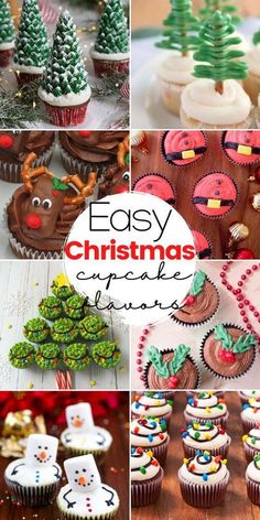 Christmas Themed Cupcakes Kids, Pullapart Christmas Cupcakes, Kids Christmas Cupcakes Ideas, Cute Christmas Cupcakes For Kids, Festive Cupcakes Christmas, Diy Christmas Cupcakes, Christmas Dessert Ideas Cupcakes, Easy Christmas Cupcakes For Kids, Christmas Ornament Cupcakes