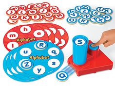 Launch & Learn Alphabet Game Letter Identification Games, Learn Alphabet, Alphabet Game, Alphabet Board, Wooden Tiles, Transitional Kindergarten, Lakeshore Learning, Activity Box, Alphabet Games