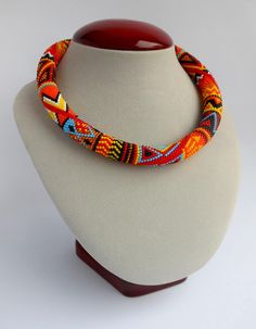 African jewelryEthnic becklaceafrican necklacenecklace for womenboho jewelrygift for womenafrican beadswomen's beadstribal necklaceboho necklacegift for girlfriend This is a wonderful women's handmade necklace . Performed in ethnic motives. This is a bright accessory that will leave you in the spotlight. I'm sure you will get a lot of compliments. It is also a great gift for her. The  necklace is made Japanese beads . The length of the bracelet you can choose.  You can order the appropriate neck Bohemian Choker Jewelry With Large Beads, Bohemian Round Jewelry With Spacer Beads, Bohemian Jewelry With Large Beads For Gifts, Large Beaded Jewelry For Festivals, Bohemian Jewelry With Large Beads As A Gift, Unique Jewelry With Spacer Beads, Adjustable Handmade Beaded Necklaces, Adjustable Spacer Beads Necklace, Bohemian Jewelry With Round Beads