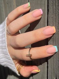 Short French Tip Nails, Square Nail Designs, Simple Gel Nails, Work Nails, Short Acrylic Nails Designs, Square Acrylic Nails, French Tip Nails