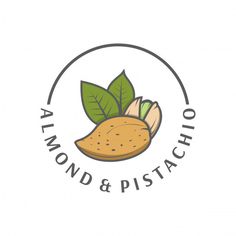 the logo for almond and pistachio