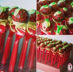 an instagram page with pictures of cupcakes and strawberries on them, including the words spaghettitti and meatballs cake pops my friend made - imgur