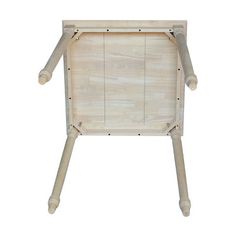 a wooden chair with arms and legs made out of wood