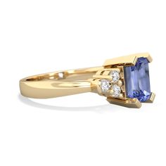 This ring features a large emerald cut tanzanite set in a sturdy 14K Yellow Gold band, surrounded by {diamondcarats} that will surely delight. The timeless beauty of this classic ring will instantly make it a piece of jewelry that will be treasured forever. Luxury Gold Rings With Lab-created Sapphire, Yellow Gold Tanzanite Jewelry With Birthstone, Luxury Rose Gold Topaz Ring With Rose Cut Diamonds, Classic Gold Tanzanite Jewelry, Luxury Rectangular Lab-created Sapphire Jewelry, Luxury Gold Sapphire Ring (lab-created), Luxury Yellow Gold Tanzanite Ring, Luxury Tanzanite Yellow Gold Ring, Yellow Gold Tanzanite Ring With Polished Finish