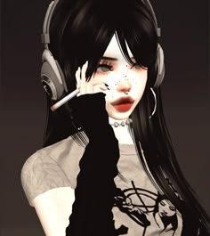 Goth Imvu Avatar, Imvu Avatar Ideas, Imvu Pfp, Bijoux Piercing Septum, Imvu Aesthetic, Emo Pfp, Alt Girls, Foto Ideas Instagram