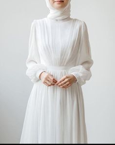 Muslim Wedding Dresses, Muslimah Dress, Minimalist Wedding Dresses