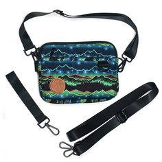 PRE-ORDER Mountain Pulse 3-in-1 Bag – Sipsey Wilder Black Fanny Pack, Dinosaur Gifts, Professional Bag, Festival Bag