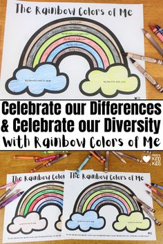 the rainbow colors of me is an interactive activity for kids to learn how to write and color