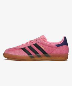 The GAZELLE INDOOR W  item  from the brand   adidas from the  FA2023 collection , has arrived || is now available at . Adidas Gucci Gazelle Pink, Pink Platform Gazelle, Pink Sambas, Brown And Pink Gazelle, Adidas Gazelle Indoor Pink, Pink Gazelle, Indoor Roses, Women's Handball, Adidas Sneakers Women