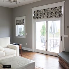 the living room is clean and ready for us to use in its new owner's home