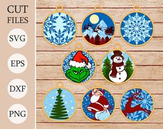 christmas ornament cut files