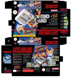 the back and front covers of an old nintendo game system