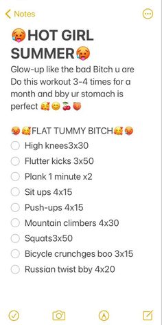 Kayla Itsines Workout, Teen Workout Plan, Summer Body Workout Plan, Workouts For Teens, Summer Body Workouts, All Body Workout, Workout For Flat Stomach, Quick Workout Routine, Hot Girl Summer