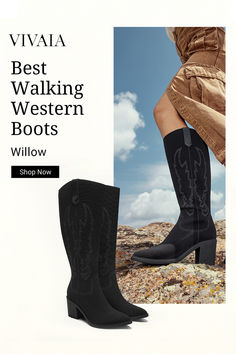 ❤️New season, new style staple! Introducing our Willow Western Boots - where fashion meets comfort flawlessly. 👢✅Wide leg shaft✅Water repellent✅Free Shipping & Returns #sandals #mules #sneakers #loafers #boots #heels #flats #shoes #womensfashion #womensshoes #fashion #outfits #ootd #sustainable #archsupport #ecofriendly #bunions #travel #winter #autumn #summer #spring #Christmas #BlackFriday #CyberMonday Wide Calf High Ankle Heeled Boots For Spring, Summer Knee-high Boots Medium Width, Summer Knee-high Medium Width Boots, Summer Knee-high Boots, Medium Width Knee-high Summer Boots, Trendy Spring Knee-high Boots With Reinforced Heel, Casual Knee-high Boots With Block Heel For Spring, Casual Mid-calf Boots With Pointed Toe For Summer, Casual Summer Mid-calf Boots With Pointed Toe