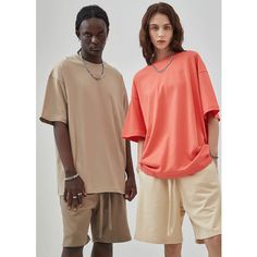 A-137-86 Casual Plain Drop Shoulder Tops, Oversized Plain T-shirt For Summer, Oversized Beige T-shirt For Summer, Casual Summer Shirt With Drop Shoulder, Oversized Beige T-shirt For Loungewear, Casual Drop Shoulder Summer Shirt, Oversized Beige Casual Tops, Casual Beige Drop Shoulder Tops, Summer Casual Drop Shoulder Shirt