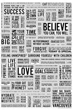 a black and white poster with words written in different languages, including the word love