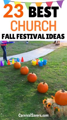 image shows church fall festival ideas - game pumpkin in a row credit Carnival Savers Fall Fest Preschool Games, Hallelujah Fest Ideas, Neighborhood Fall Festival, Carnival Fall Festivals, Fall Festival For School, Fall Festival Apple Games, Church Fall Crafts, Games For Harvest Festival, Harvest Classroom Party