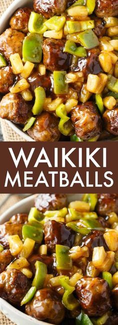 this is an easy and delicious recipe for waki meatballs that are ready to be eaten