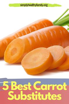 carrots and celery with the title 5 best carrot substitutes