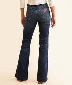 Wrangler® Retro Bailey Trouser Stretch Jean - Blue 25/32, Women's Beau High rise Slim through the hip and thigh 20 1/2 bottom opening. 99% Cotton 1% Elastane. Machine wash cold inside out with like colors gentle cycle. Only non-chlorine bleach when needed. Tumble dry low or line dry. Low iron. Apparel & Accessories > Clothing > Pants Stretch Jeans, Apparel Accessories, Women Jeans, Trousers, Outfit Accessories, Pants, Clothes, Color