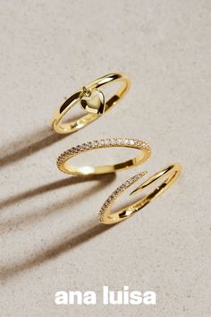 POV: you're envisoning your next Ana Luisa ring purchase. Dainty Gold Rings