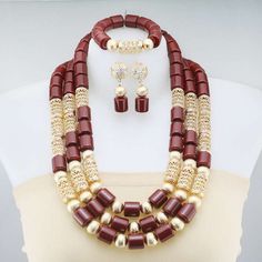 This is for high quality handmade African wedding jewelry l,it takes 3-5 days for the production Handmade Elegant Gold Bridal Sets, Elegant Handmade Gold Bridal Sets, Gold Beaded Jewelry Sets For Gifts, Gold Jewelry Sets With Polished Beads, Elegant Gold Jewelry Sets With Polished Beads, Handmade Costume Jewelry Sets For Wedding, Elegant Jewelry Sets With Polished Beads For Jewelry Making, African Wedding Jewelry, Wedding Jewelry Set