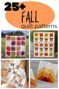 fall quilt patterns with text overlay