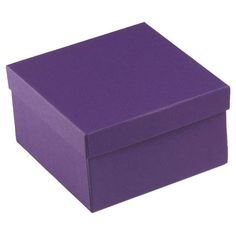 an empty purple box on a white background