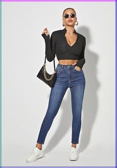 Denim Jeans Outfit, Denim For Women, Chic Jeans, Outwear Coat, Denim Chic, Classic Jeans, Pencil Pants, Jeans Outfit, Women Denim Jeans