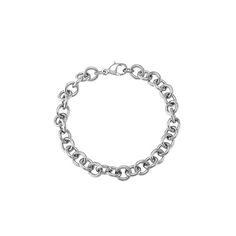 There's nothing like a classic silver link bracelet to complete your everyday look. This solid link bracelet style gives this piece a multitude of fashion versatility for all occasions. It's perfect to give as gift to anyone special in your life and makes a great friendship bracelet for grownups. Hammered links in the classic design form this bracelet crafted in sterling silver. Piece measures 7 inches in length. The piece comes with a ".925" sterling silver stamp as a symbol of guaranteed produ Silver Link Bracelet, Bracelet Style, Bracelet Crafts, Friendship Bracelet, Link Bracelets, Fashion Bracelets, Womens Bracelets, Everyday Look, Friendship Bracelets