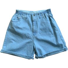 90s/00s Light Wash Denim Shorts By Lee Light Wash Denim Shorts, High Waisted Black Jeans, Black Jean Shorts, Blue Denim Shorts, 90s 00s, Medium Wash Jeans, High Rise Denim, Long Shorts, Wide Leg Denim