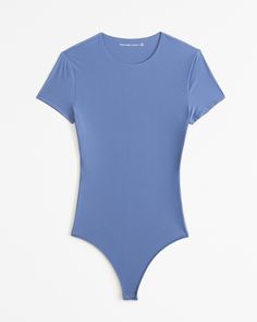 Elevate your everyday style with the Abercrombie & Fitch Women's Soft Matte Seamless Tee Bodysuit in a stunning blue hue. This piece combines comfort and elegance, making it a must-have in your wardrobe.

- Size: Medium
- Color: Blue
- Material: Body - Nylon, Elastane
- Gender: Female
- Age Group: Adult
- Features: Crew neckline, short sleeves, two-snap bottom closure

Crafted from a luxurious soft matte seamless fabric, this bodysuit offers a slim fit that gently hugs your body, providing light Cream Bodysuit, Female Features, Seamless Bodysuit, Green Bodysuit, Blur Effect, High Neck Bodysuit, Grey Bodysuit, Matte Fabric, Cutout Bodysuit